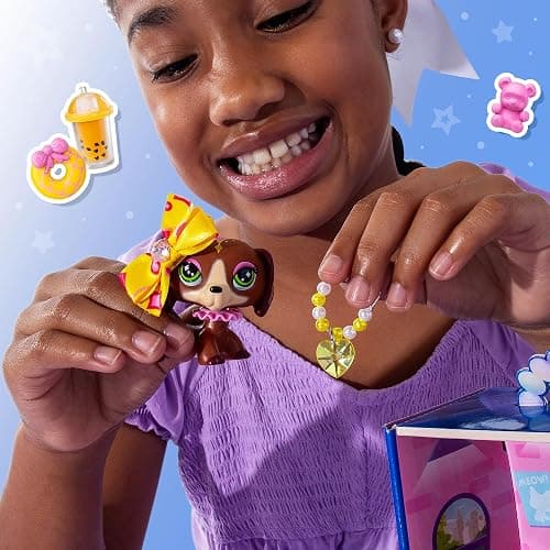 Littlest Pet Shop- Sweet & Stylish Bundle Set - Series 4 - Gen 7 Authentic LPS Bobble Head Toy Figure, Collectible Toy Animal, Ages 4+ thumbnail 2