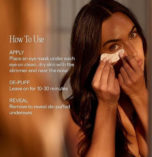 + Lux Unfiltered - Iced Latte Cooling Under Eye Patches - Eye Masks | Caffeine, Niacinamide & Hyaluronic Acid Eye Mask (10 Pairs) - Depuffs, Brightens Dark Circles, Hydrates - Vegan, Cruelty-Free thumbnail 3