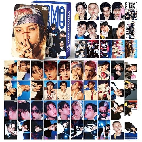 Stray Kids KARMA Album Photocards 127PCS KARMA Photo Card Set Stray Kids The 4th Album Merch Boys and Girls Card Set 55 PCS Photocard and 72 PCS Stickers Gift for STAY thumbnail 5