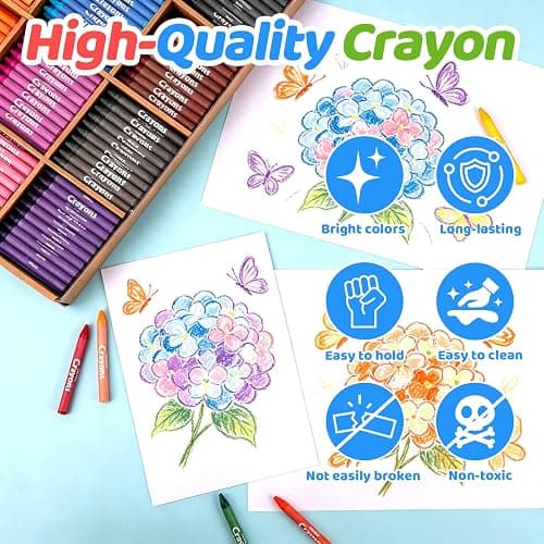 FUMILE Bulk Crayons Class Pack, Non-Toxic Easy-Hold Crayon for Kids, 600ct | Teacher Classroom Must Haves-12 Vibrant Colors, Washable, Perfect for Preschool, Kindergarten and Elementary Art Projects thumbnail 4