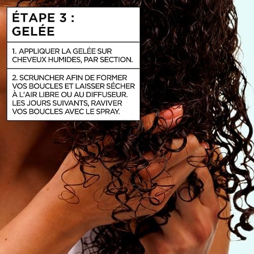 Garnier Fructis Méthode Boucles Routine 3 Produits Cheveux Bouclés | Acide hyaluronique & karité, Hydratation 72h, Shampooing masque gelée, Tenue flexible longue durée thumbnail 11