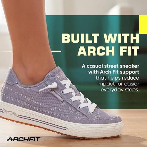Skechers Women's Arch Fit Arcade Arcata | Casual sneaker, Patented Skechers Arch Fit insole with Podiatrist-Certified Arch Support, Machine Washable, No Tie Fit thumbnail 3