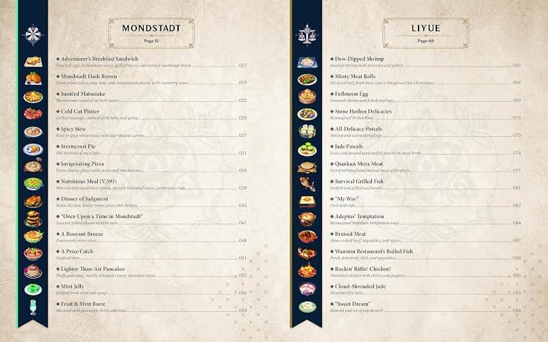 Genshin Impact Official Cookbook: Culinary Journeys Across Teyvat thumbnail 2