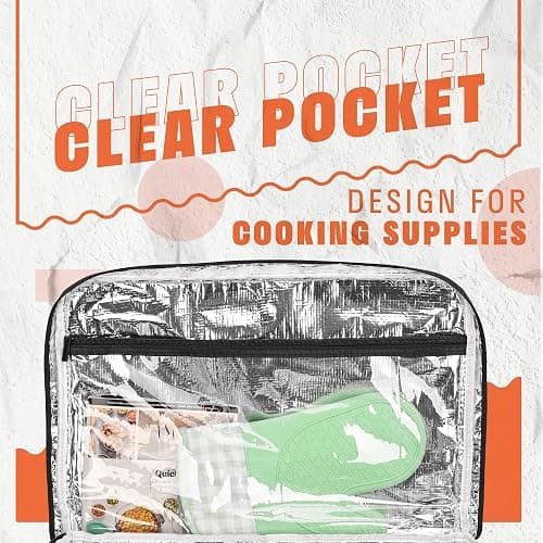 FURIMETY Carrying Bag Compatible with Ninja Crockpot Slow Cooker, Portable Insulated Travel Carrier Case for Ninja Foodi Possiblecooker Pro 8.5 Qt and Accessories with Shoulder Strap, Quilted Black thumbnail 4