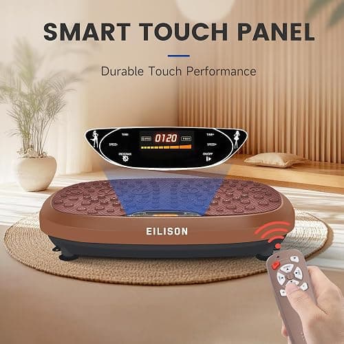 EILISON FitMaxx 3D XL Vibration Plate Exercise Machine - Whole Body Workout Vibration Platform w/Loop Bands - Lymphatic Drainage Machine for Weight Loss, Shaping, Wellness, Recovery thumbnail 8