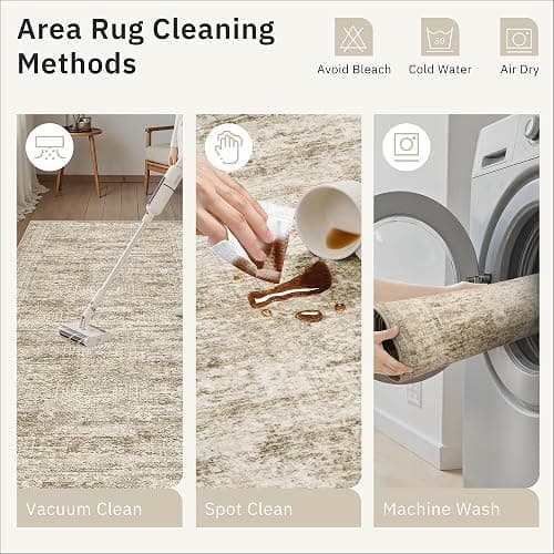 Soalmost Runner Rug 2'x8' Washable Non-Slip Runner Rugs for Kitchen Bathroom Laundry Room Brown Vintage Floor Carpet Runners for Hallway Entryway thumbnail 6