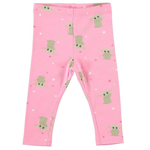STAR WARS Baby Girls Baby Yoda 3 Piece Short Sleeve Bodysuit Pull-on Pants and Accessory thumbnail 5