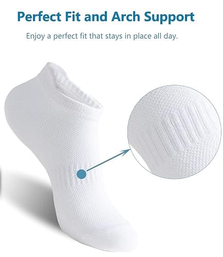 Irisbear Women's Ankle Socks - 6 Pairs Low Cut Tab & No Show Athletics Sports Running thumbnail 5