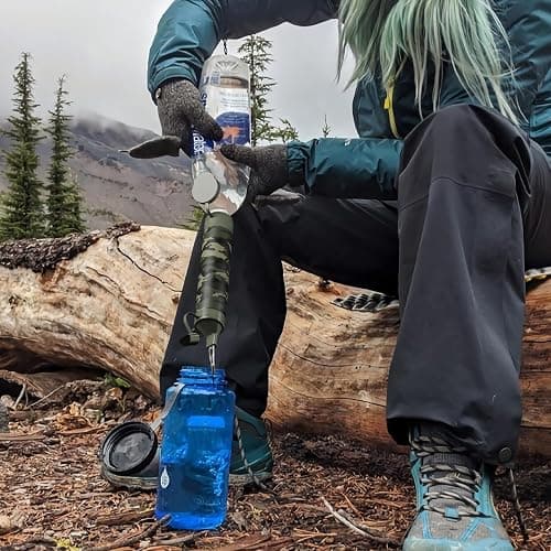 Membrane Solutions Personal Water Filter Straw S1 | NSF/ANSI 42 372 401 Certified, 1320 Gal Capacity, 0.1 Micron, Fits 28mm Bottle, BPA-Free, Survival Emergency Hiking Camping thumbnail 9