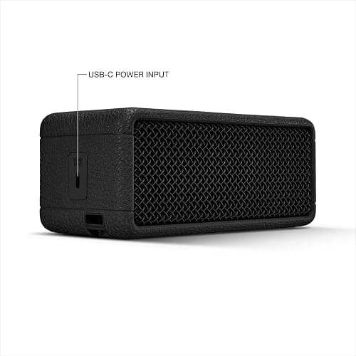 Marshall Emberton III Portable Bluetooth Speakers, Wireless, IP67 Rating Dust & Water Resistant, 32+ Hours Playtime, Quick Charge - Black & Brass thumbnail 7