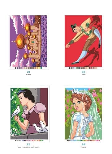 Mystery Colouring - Princesses: Reveal iconic Disney characters with colour by number thumbnail 5
