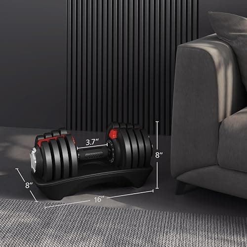 Adjustable Dumbbell pair Set 40 lbs  thumbnail 5