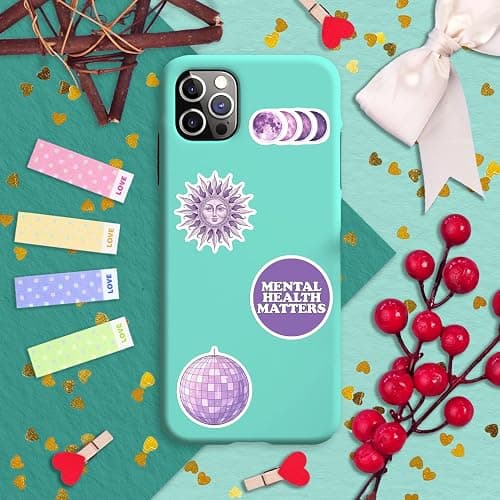100Pcs Purple Aesthetic Stickers, Cute Girly Violet Stickers - Purple Decals for Water Bottles, Laptops - Lavender Aesthetic Stuff for Adults, Laptop Accessories thumbnail 8