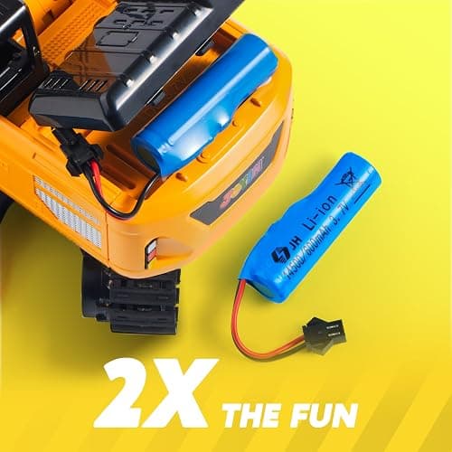 JOYIN Remote Control Excavator Toys for Boys, 2.4Ghz RC Play Excavator with Light, Construction Toys for Boys 3-5 4-7 8-12 Year Old Kids, Birthday Gift - Excavators thumbnail 5