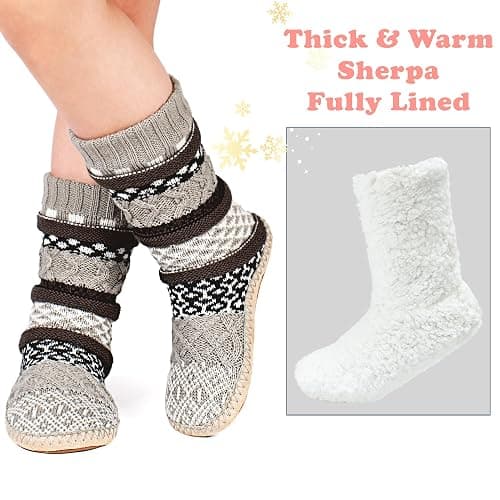 cosyone1997 Women's Slipper Socks, Warm Fuzzy House Boots, Winter Fluffy Indoor Shoes, Cozy Christmas Gifts Unique thumbnail 5
