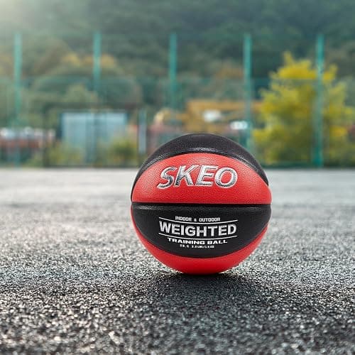 SKEO 3.3LBS Weighted Basketball, 29.5" Trainer Heavy Basketballs Made of Composite, Indoor Outdoor Training Ball for Improving Ball Handling Dribbling and Rebounding Skills (Deflated, Size 7) thumbnail 7