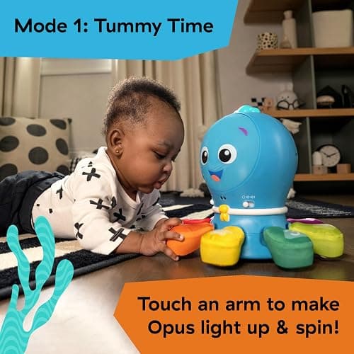 Baby Einstein Ocean Explorers Go Opus Go 4-in-1 Crawl & Chase Activity Learning Toy, Music and Lights, Ages 3 Months to 5 Years thumbnail 5