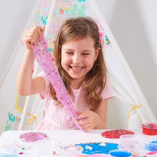 Princess Slime Kit for Girls - Water Based Colorful Premade Slime, Glow in the Dark, Glitter Powder, Ultimate Diy Pink Crystal Unicorn Kit for Girls, Ideal Gift Idea for Christmas & Holiday Ages 5-12+ thumbnail 5