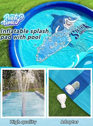 Slip and Water Slide for Kids and Adults Backyard with Extra-Large Inflatable Guard Rails and Dual Way Water Sprayers,Heavy Duty and Extra Long Design with Two Inflatable Bodyboards thumbnail 6