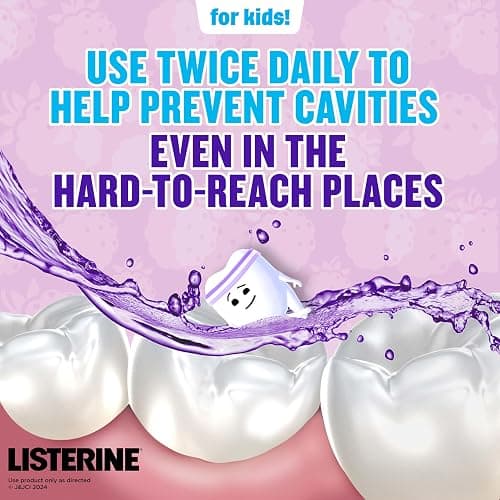 Listerine Total Care Kids Mouthwash, ADA Accepted, Alcohol-Free Anticavity Fluoride Mouthwash, Children's Mouthwash for Cavity Protection and Fresh Breath, Berry Flavor, 500 mL thumbnail 7