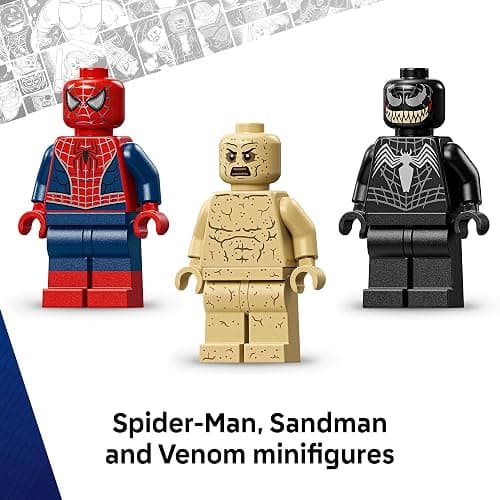 LEGO Marvel Epic Battle: Spider-Man vs. Sandman 76334 76334 | Building Toy for Boys & Girls, Ages 9+, Super Hero Toy for Pretend Play, 3 Marvel Minifigures, 201 Pieces, Gift for Birthdays thumbnail 6