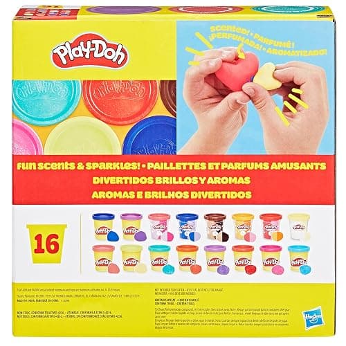 Play-Doh Sparkle and Scents Variety Pack of 16 Cans of Modeling Compound and 4 Tools, Arts and Crafts Toy for Kids 3 and Up, Non-Toxic thumbnail 12