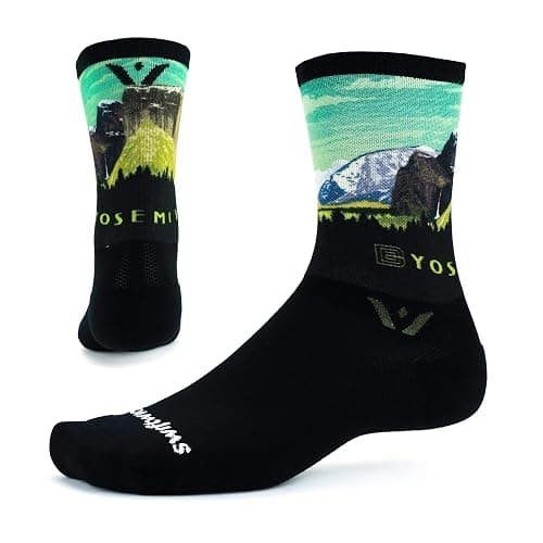 Swiftwick VISION IMPRESSION Crew, National Parks/States Edition, Running, Hiking and Cycling Socks - Image 1