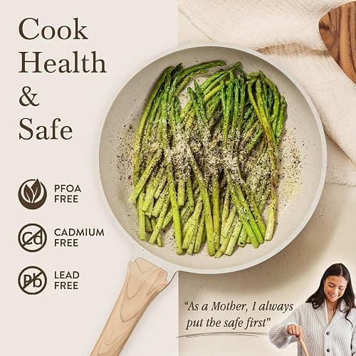 CAROTE Pots and Pans Set, Nonstick Cookware Sets, 21pcs Induction Cookware Kitchen Set Non Stick Cooking Set w/Frying Pans & Saucepans (PFOS, PFOA Free) thumbnail 3