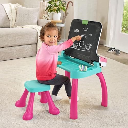 VTech Explore and Write Deluxe Activity Desk (Frustration Free Packaging), Pink thumbnail 8