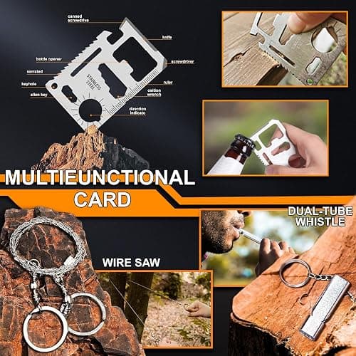 Gifts for Men Dad Him Birthday Christmas Fathers Day, Cool Gadget/Survival Gear and Equipment, Unique Camping Hunting Hiking Outdoor Gear, Gift Idea for Valentines Day Boyfriend Boys Stocking Stuffer thumbnail 5