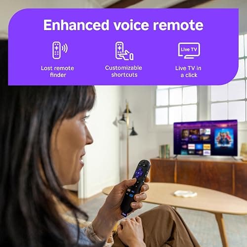 Roku 55-Inch Select Series Smart TV 2026-4K QLED TV - Roku TV | Flat Screen QLED Television with Voice Remote, Wi-Fi & Bluetooth Headphone Mode - Streaming Live Local News, Sports, & Movies thumbnail 5