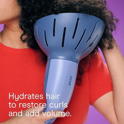 Infiniti PRO by CONAIR Steam Therapy Hair Steamer, Portable Styling Tool with 7-Inch Diffuser Attachment, 30-Second Heat-Up, Penetrating Steam for Detangling, Reshaping, and Volumizing Curls, Blue thumbnail 6