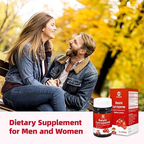 GANOHERB Lycopene Supplement 100mg, Lycopene Capsule with 200mg Reishi Mushroom for Overall Health, 2 Month Supply, Non-GMO & Gluten Free, Vegan, 60 Rapid Release Capsules thumbnail 7