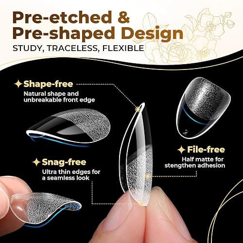 UNA GELLA Extra Short Almond Nail Tips Full Cover 504PCS Gel Nail Tips Short Almond Shaped Nails Tips Soft Gelly Gel Clear Fake Nails Tip for Acrylic Nail Tip Soak Off Home DIY Salon Nails 12 Sizes thumbnail 3