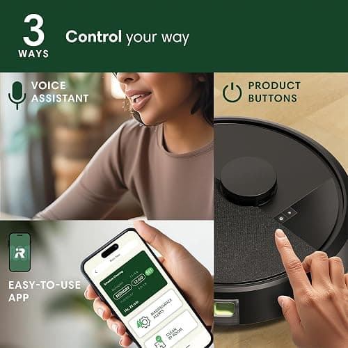 iRobot Roomba 105 Vac Robot Vacuum - Easy to use, Intense Power-Lifting Suction, LiDAR Navigation, Multi-Surface Cleaning, Cleans in Neat Rows, Self-Charging thumbnail 8