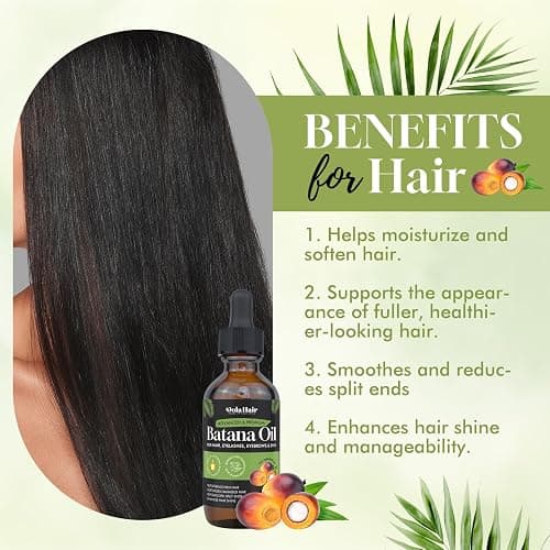 Batana Oil for Hair Growth Organics Pure Batana Hair Oil 100% Natural Batana Oil Nourishes Damaged Hair Natural Hair Growth Oil and Conditioner Batana Hair Oil 2.02 Fl Oz thumbnail 4