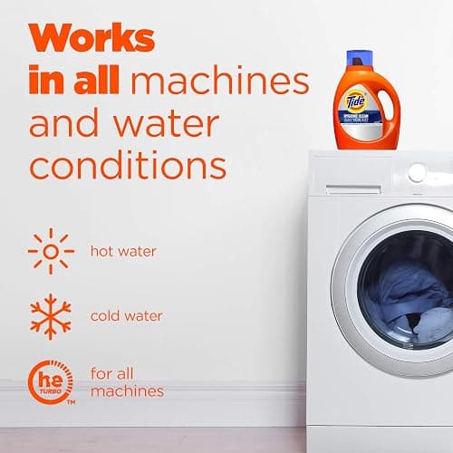 Tide Hygienic Clean Heavy 10X Duty Liquid Laundry Detergent, Original Scent, 69 Fl Oz, 44 Loads, He Compatible, 69 Fl Oz thumbnail 8