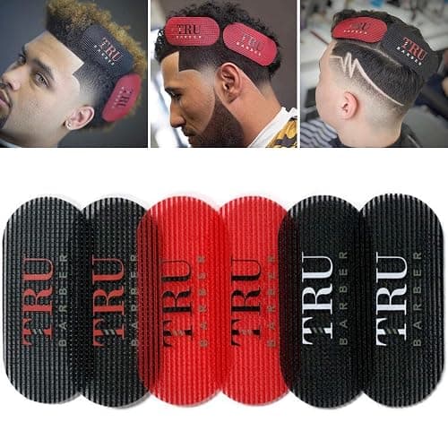 TRU BARBER HAIR GRIPPERS ® 3 COLORS BUNDLE PACK 6 PCS for Men and Women - Salon and Barber, Hair Clips for Styling, Hair holder Grips (Black/Red/Black) thumbnail 2