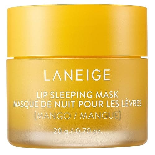 LANEIGE Lip Sleeping Mask Mango: Nourish, Hydrate, Vitamin C, Murumuru & Shea Butter, Antioxidants, Flaky, Dry Lips - Image 1