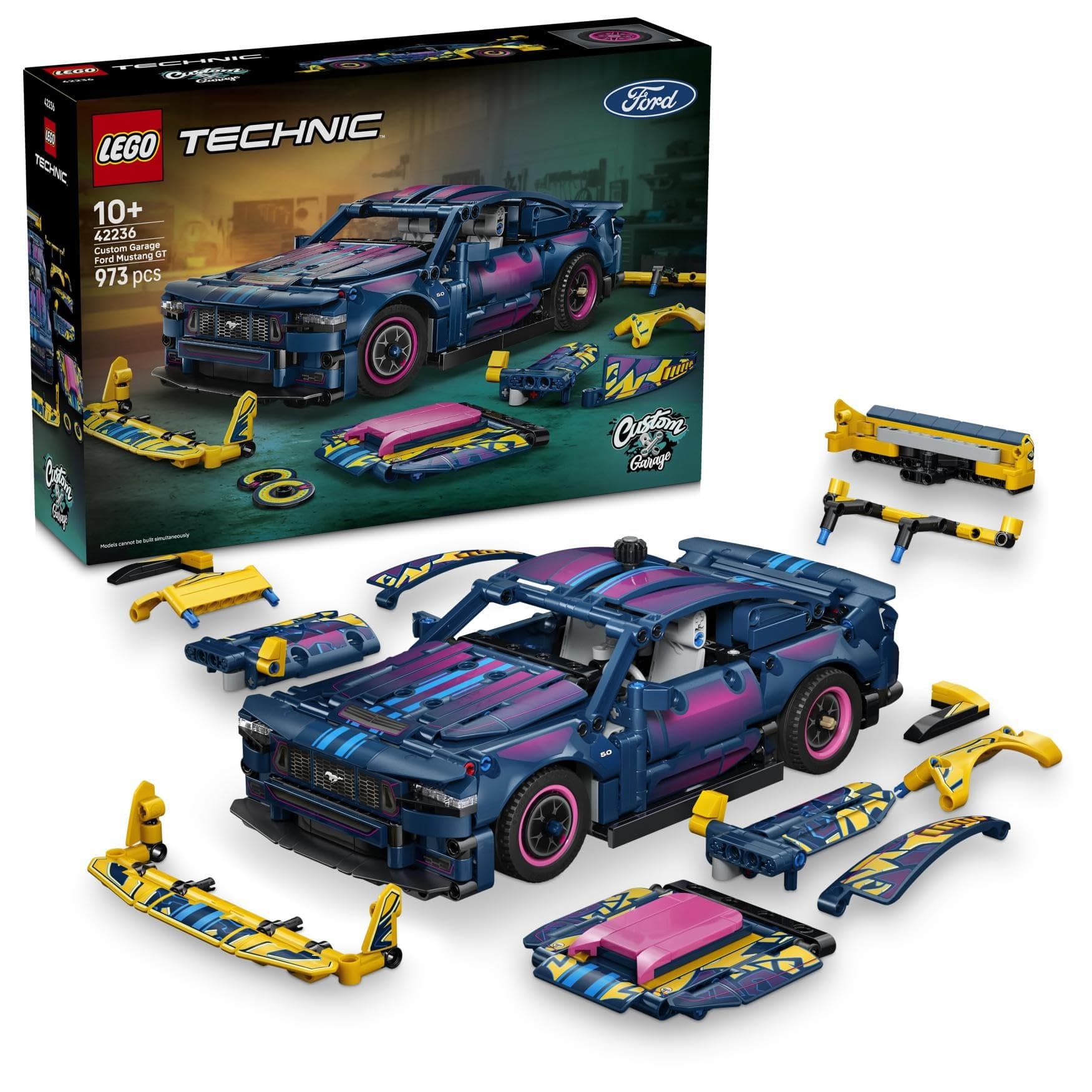LEGO Technic Customizable Ford Mustang GT Car Toy for Children from 10 Years - Vehicle Set with Steering and 8-Cylinder Engine - Kids Room Decoration - Gift for Boys and Girls 42236 - Image 1
