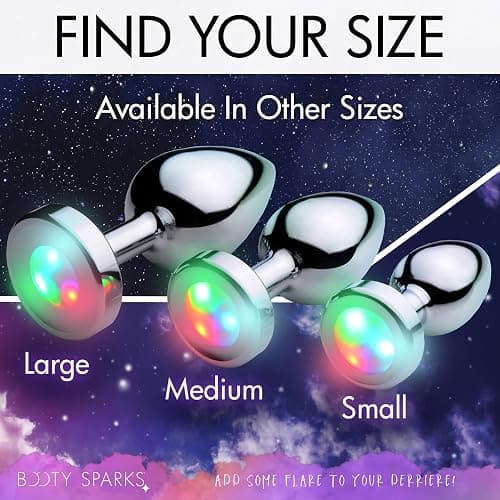 Light Up LED Glowing Anal Butt Plug Body Safe Medium thumbnail 7