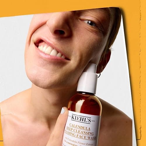 Kiehl's Calendula Deep Cleansing Face Wash, Balances Skin While Gently Removing Impurities, Soothing and Refreshing, Boosts Moisture Barrier for Soft-Feeling Skin, Paraben and Sulfate Free thumbnail 6