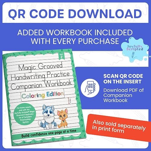 Magic Grooved Writing Practice for Kids – Reusable Grooved Handwriting Workbooks for Kids Workbook Ages 3-5, 6-8 & 8-10, Disappearing Ink & Carry Bag Letter Tracing Book, Alphabet Writing Practice Kit thumbnail 9
