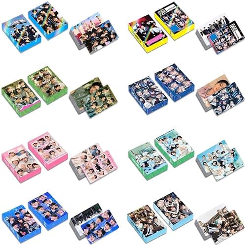 MeiYiYou 8Pack/240PCS Stray-K Photocards,Stray-K Lomo Cards Greeting Cards for Collection(Pink) - Image 1