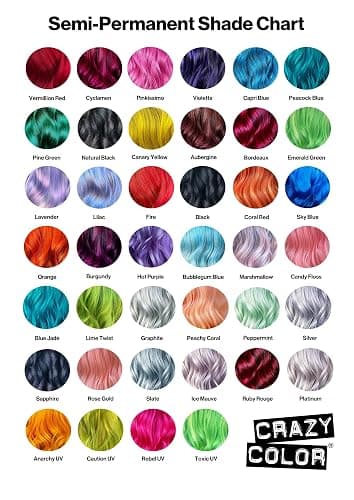 Crazy Color Vibrant Sky Blue Semi-Permanent Hair Dye. Highly Pigmented Cobalt Blue Conditioning & Oil Nourishing Vegan Formula | No Bleach or Ammonia | 100ml thumbnail 8