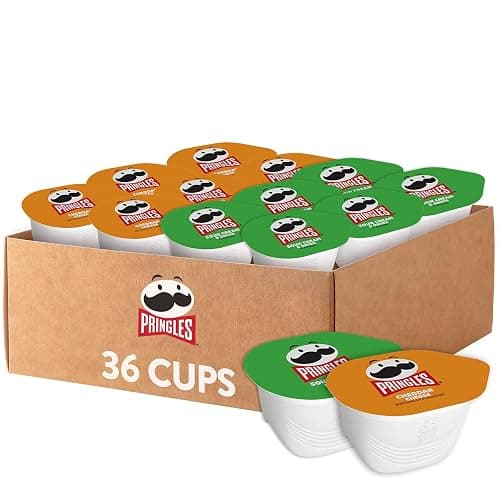 Pringles Potato Crisps Chips, Snack Stacks, Lunch Snacks, Variety Pack (36 Cups) - Image 1
