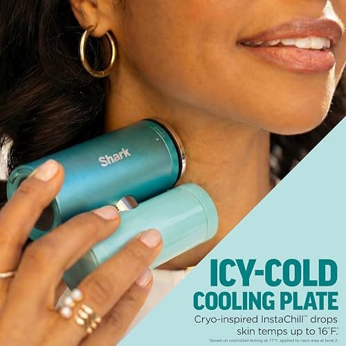 Shark ChillPill – The Only 3-in-1 Personal Cooling System with Fan, InstaChill Cooling Plate & Dry-Touch Mist – Portable, Handheld, Drops Skin Temp Up to 16°F, 10 Speeds, Carbon, FA022 thumbnail 6
