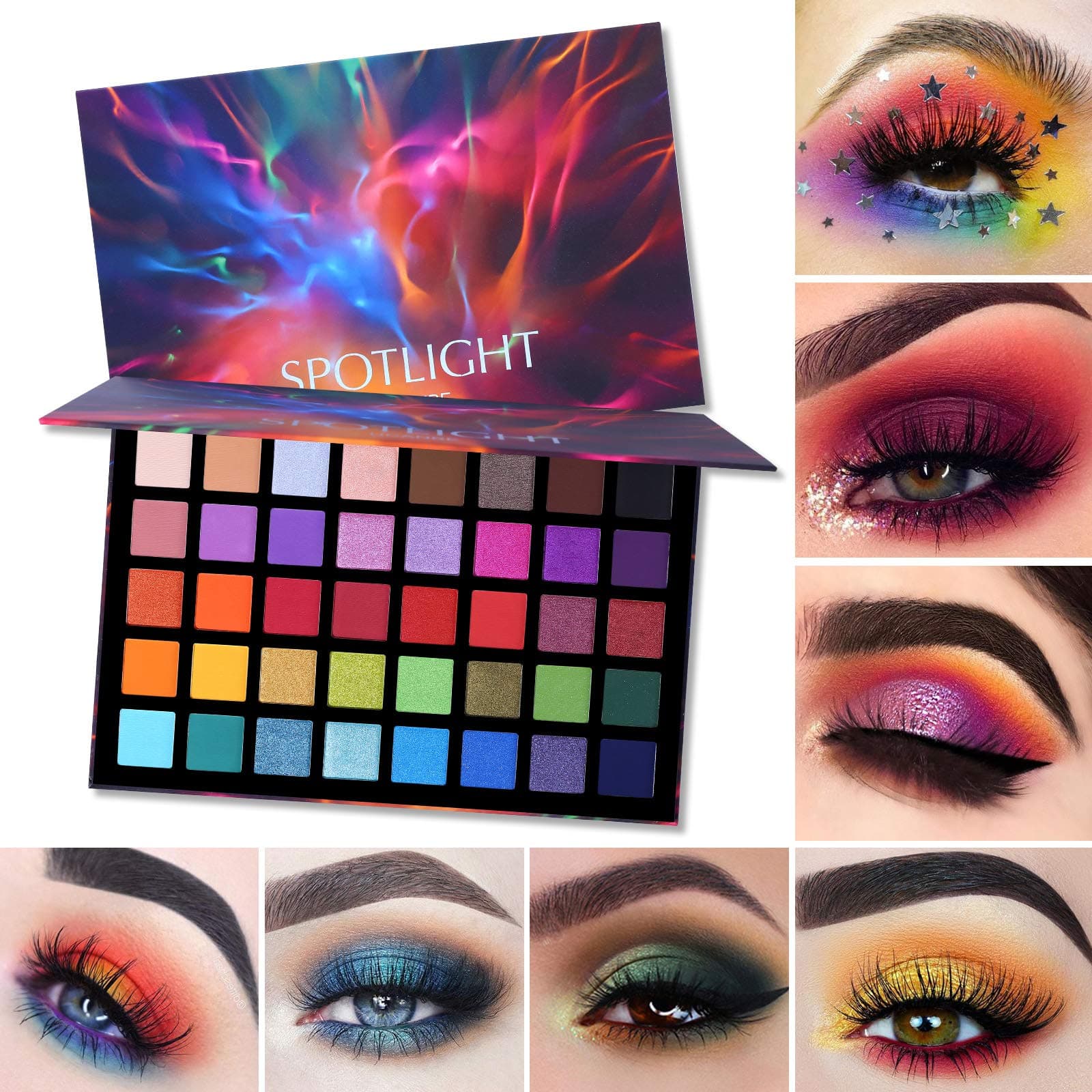 UCANBE Eyeshadow, 40 Colours, Waterproof, Eye Makeup Palette, Durable, Matt, Highly Pigmented thumbnail 6