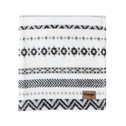 Wrangler - Blanket, Super Soft Plush Bedding, Yellowstone Inspired Throw Blanket for Couch or Bed (Diamond Trail Black, 50" x 70") thumbnail 4