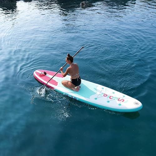 FunWater Inflatable Stand Up Paddle Board with Premium SUP Paddleboard Accessories, Anti-Slip EVA Deck, 11'6''/11'/10'8''/10'6'' Paddle Boards for Adults & Youth of All Skill Levels thumbnail 8